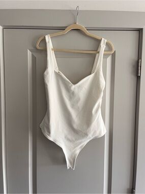 Free People White Tank Top Bodysuit